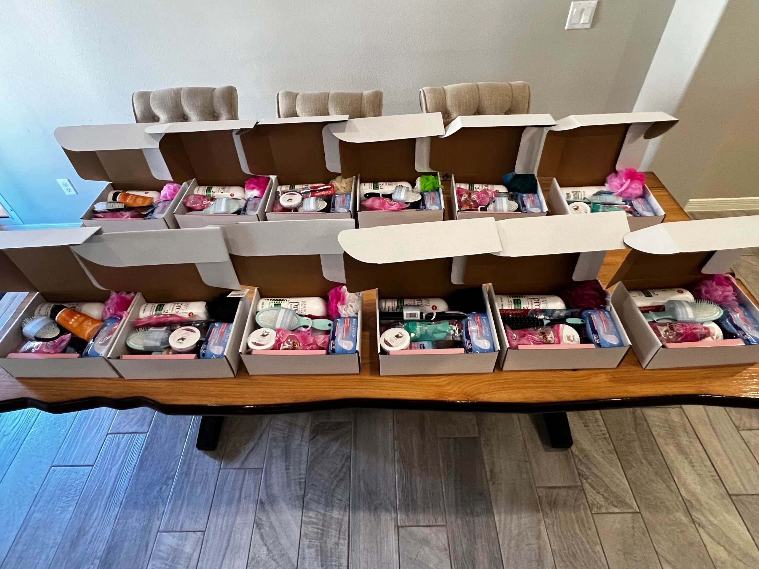 Gift baskets pictured by AMC